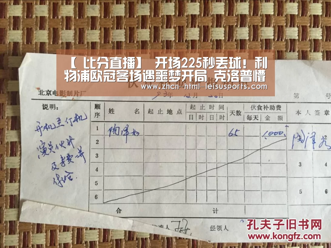【 比分直播】
开场225秒丢球!利物浦欧冠客场遇噩梦开局 克洛普懵了(图3) 电竞直播